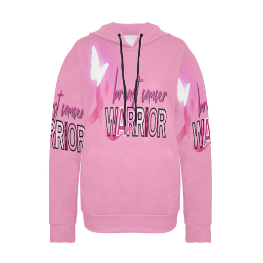 Women's Breast Cancer Warrior Fleece Hoodie - Pink