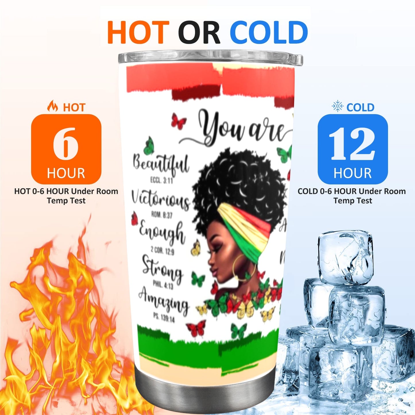 "You Are" Inspirational 20oz Tumbler – Hot or Cold Stainless Steel Drinkware