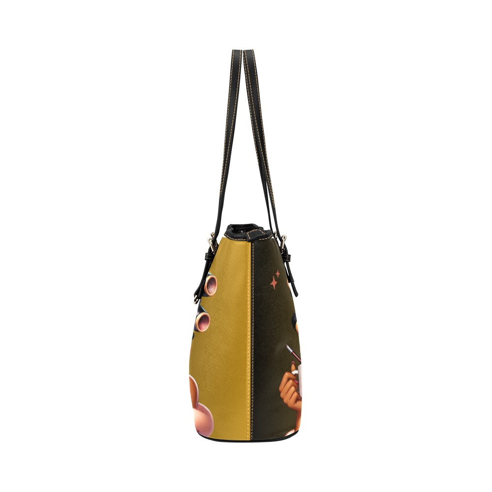 Betty Boop Golden Two-Tone Canvas Tote Bag