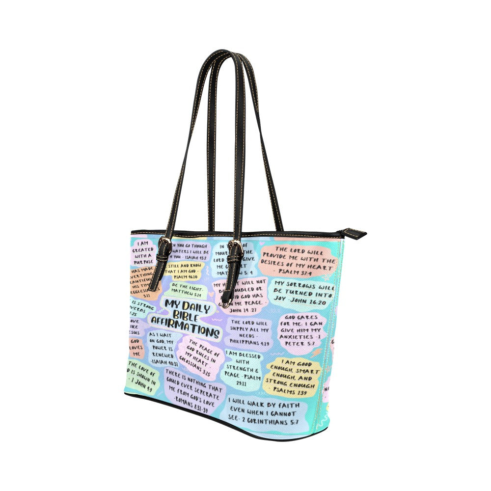 Inspirational Bible Affirmation Tote Bag