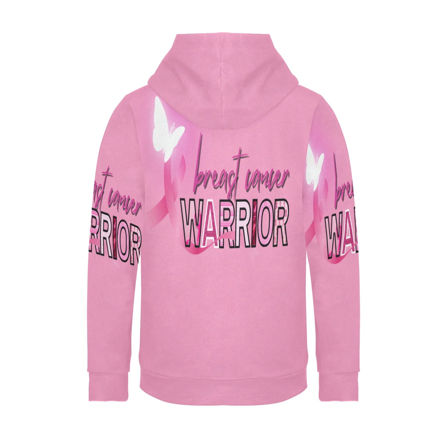 Women's Breast Cancer Warrior Fleece Hoodie - Pink