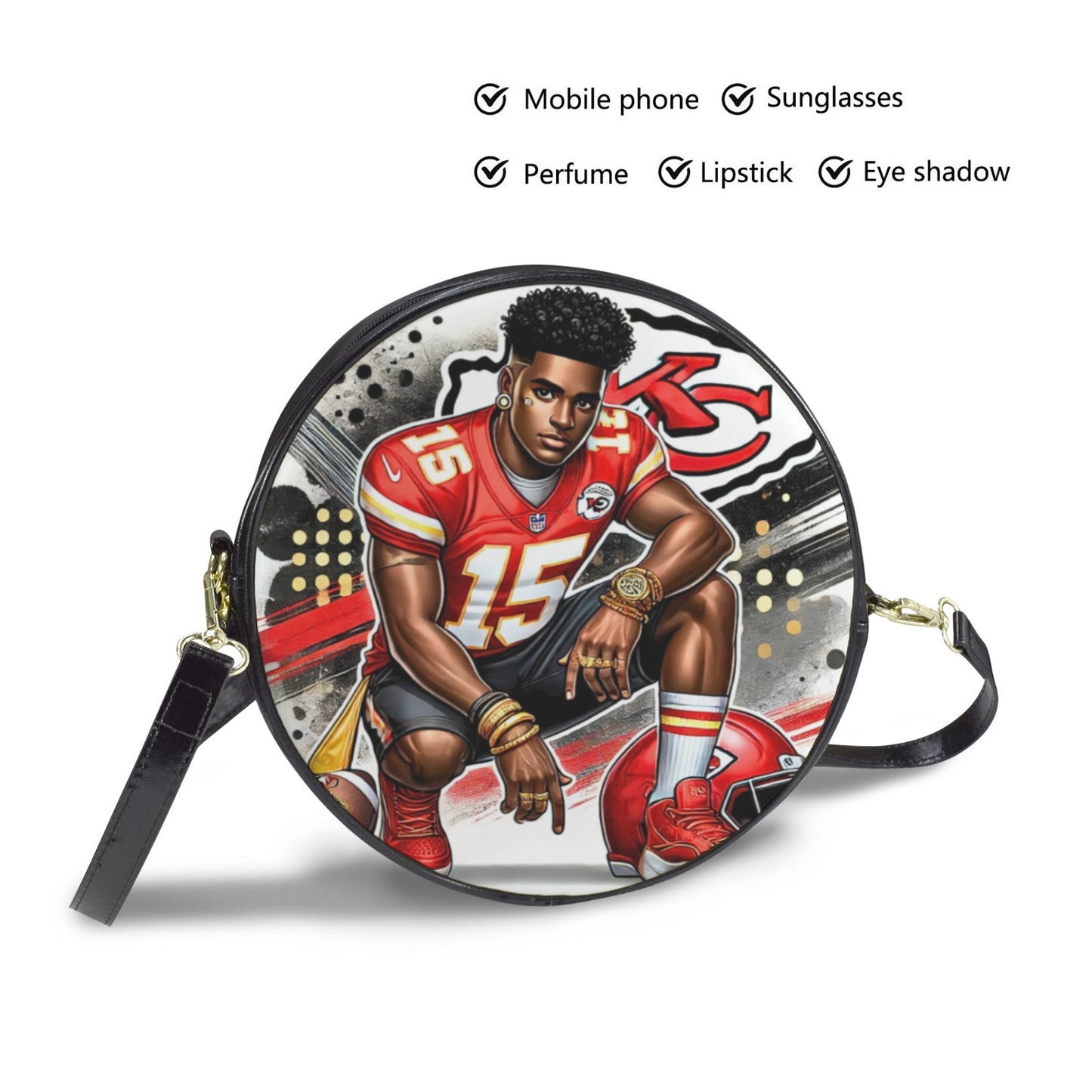 Kansas City Chiefs #15 Round Sling Bag – Large 10x10 | MVP Energy