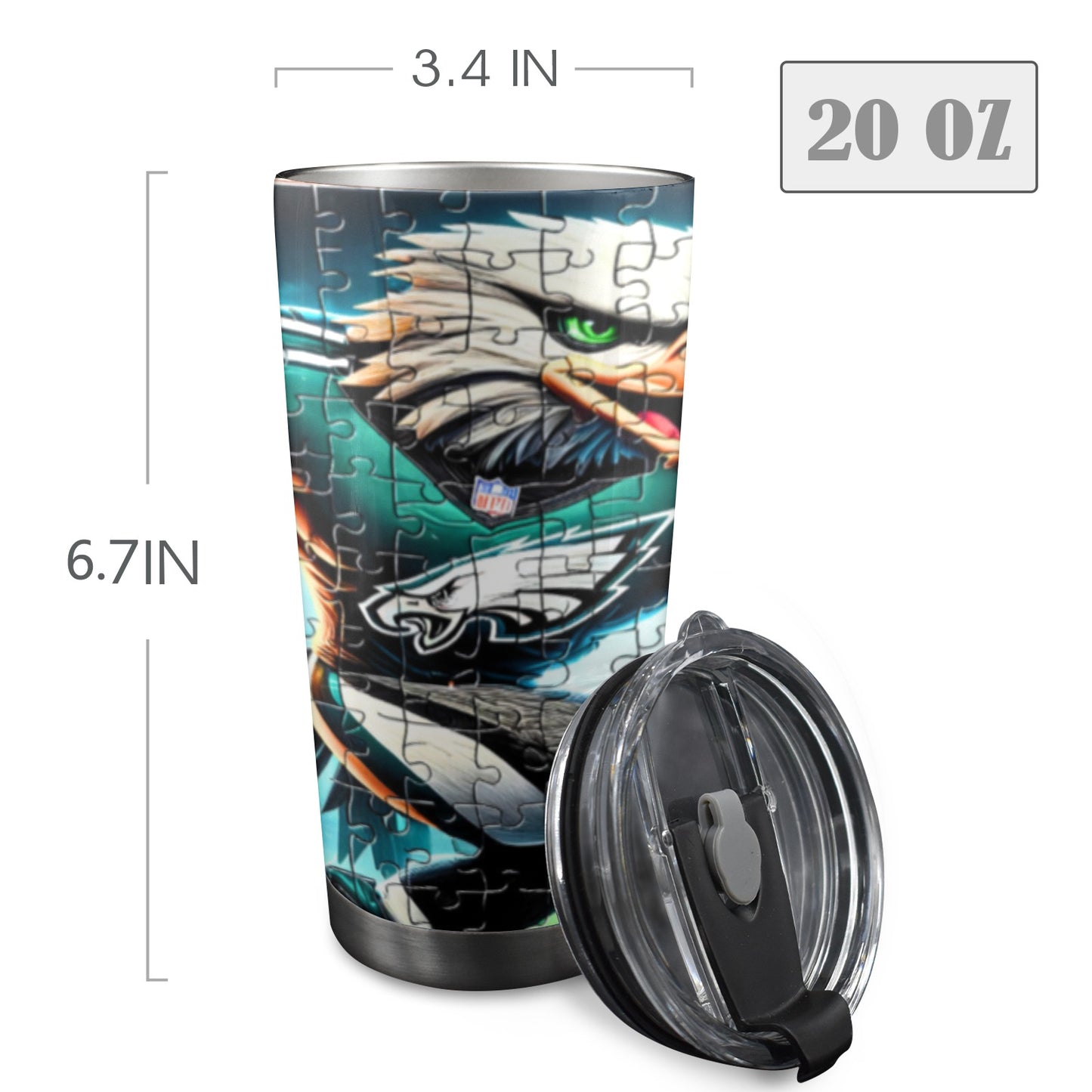 Philadelphia Eagles 20 oz Stainless Steel Tumbler