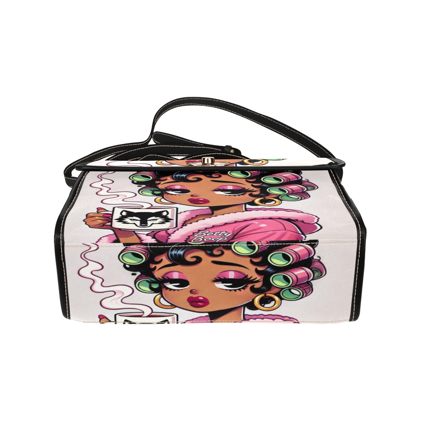 Betty Boop Coffee Time Canvas Handbag