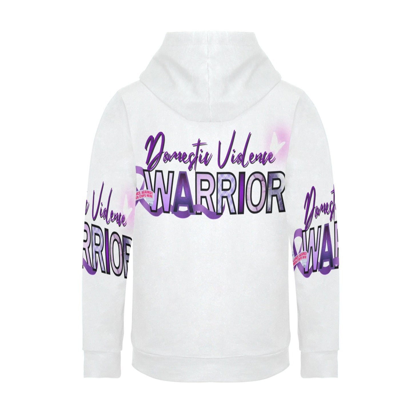 Men's Domestic Violence Warrior Fleece Hoodie All Over Print