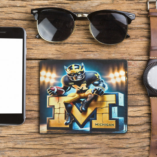 Michigan Wolverines Men’s Bifold Wallet – Game Day Ready!