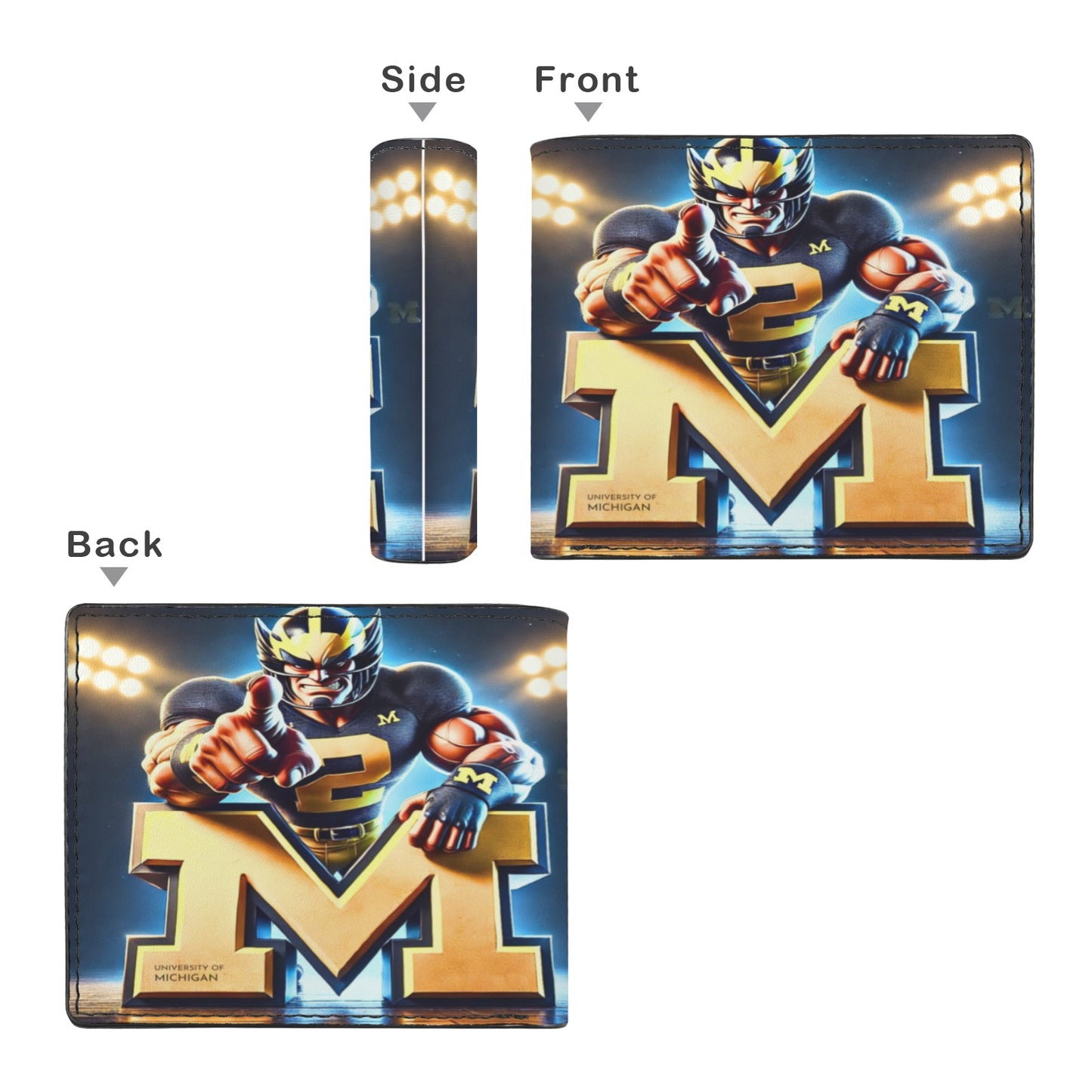 Michigan Wolverines Mens Football Wallet – Built for the Bold