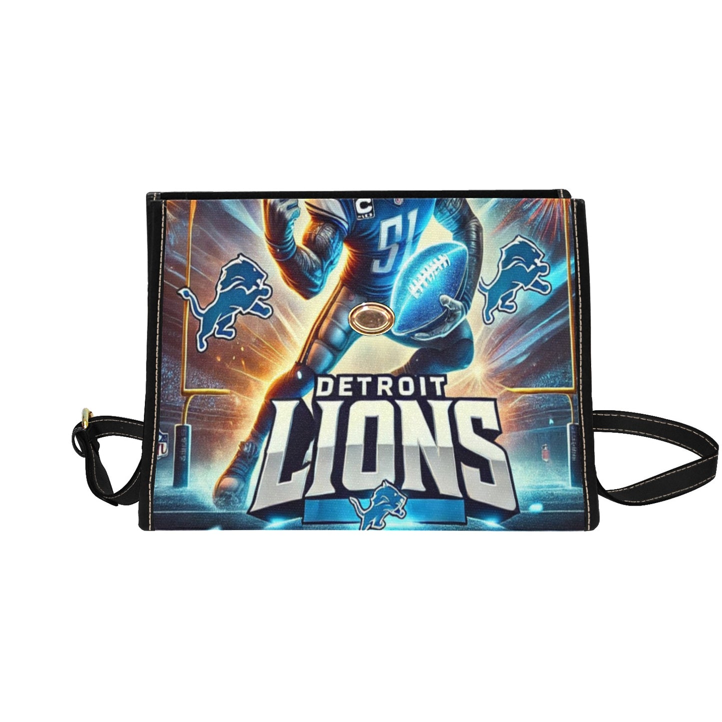 Bold Detroit Lions Canvas Bag