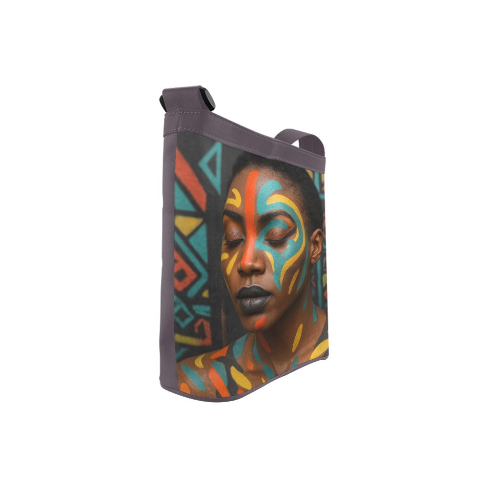 Tribal-Inspired Afrocentric Crossbody Bag