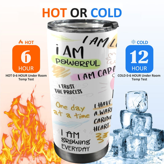 Self-Love Affirmation Tumbler – 20oz