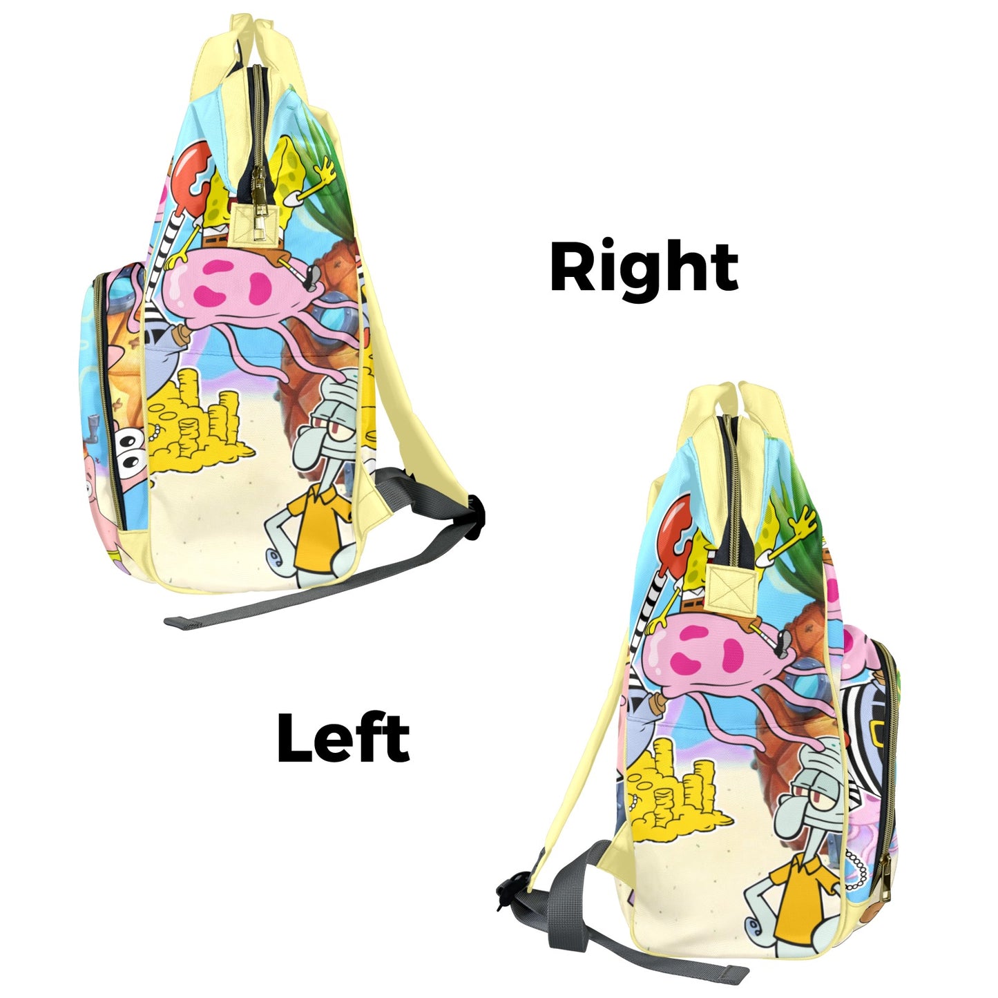 SpongeBob SquarePants Multi-Functional Diaper Backpack with Insulated Bottle Pockets