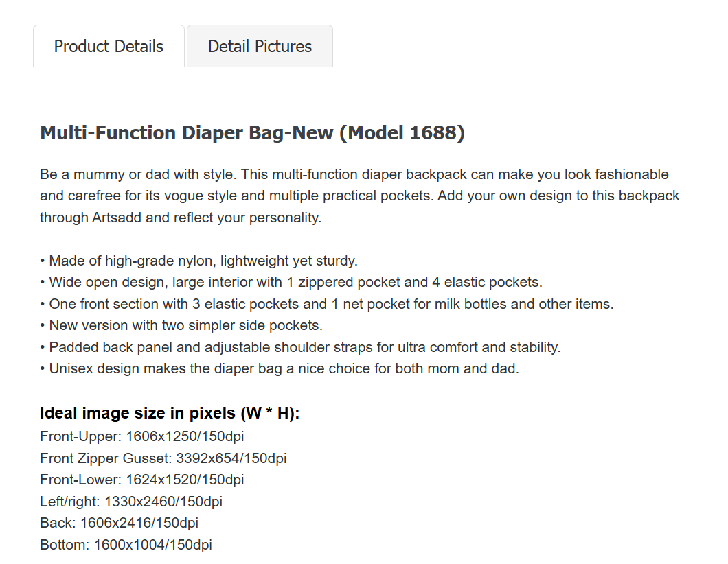 Hello Kitty Multi-Function Diaper Bag Backpack