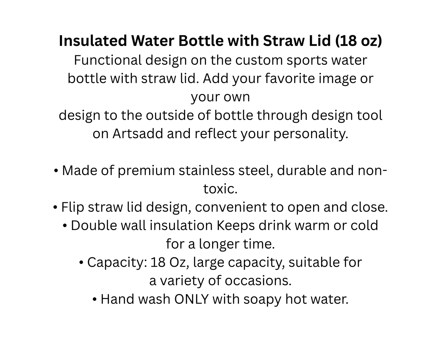 Rollin On 3 Houston Chapter - Zebra Insulated Water Bottle (18 oz)