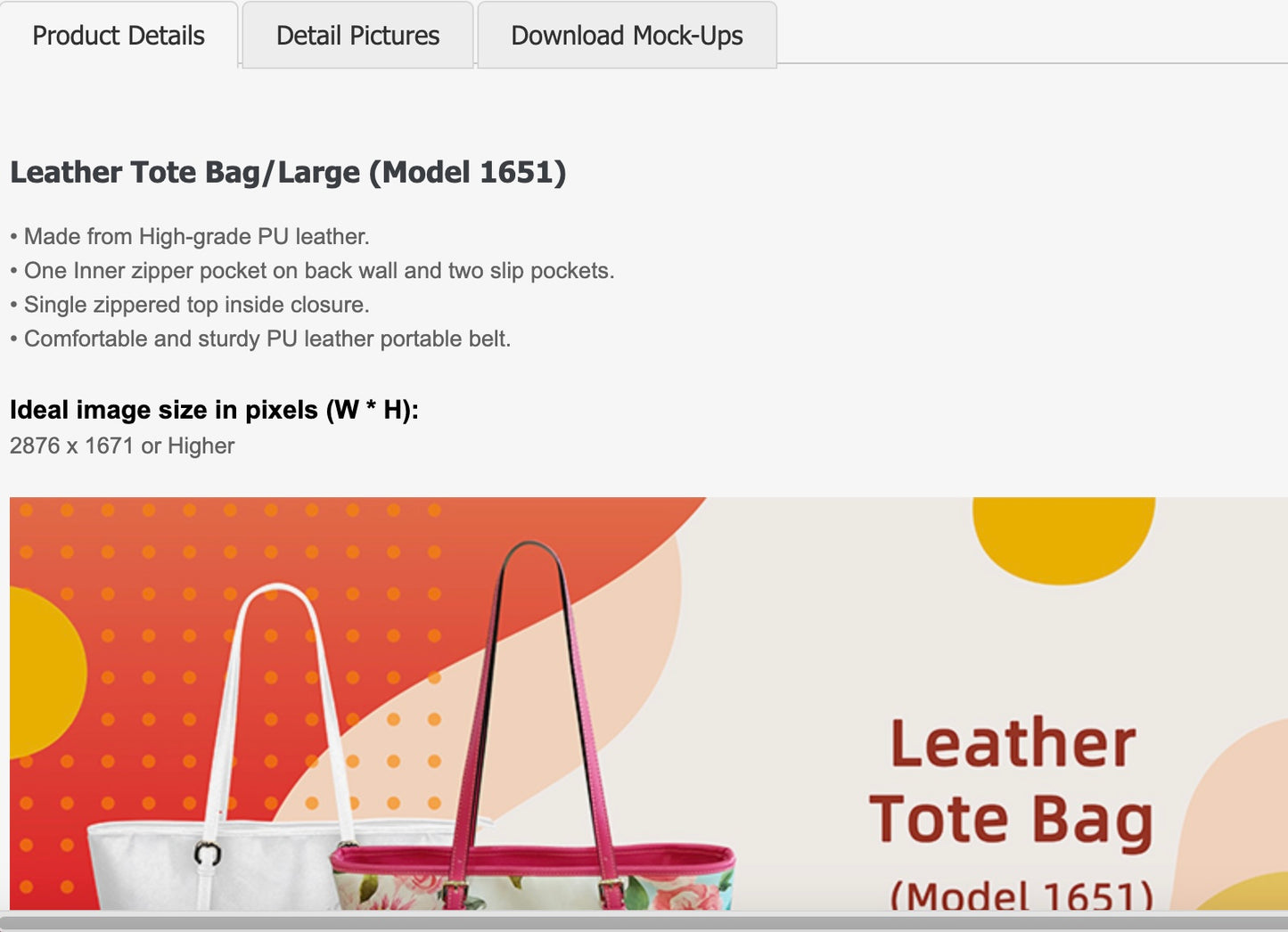 Betty Boop  Sipping Two-Tone Leather Tote Bags