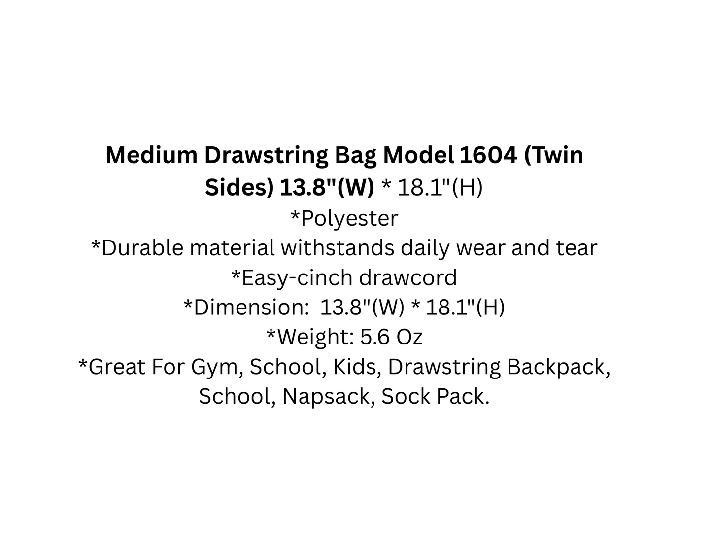 Rollin On 3 – Michigan Gold & Black Drawstring Bag