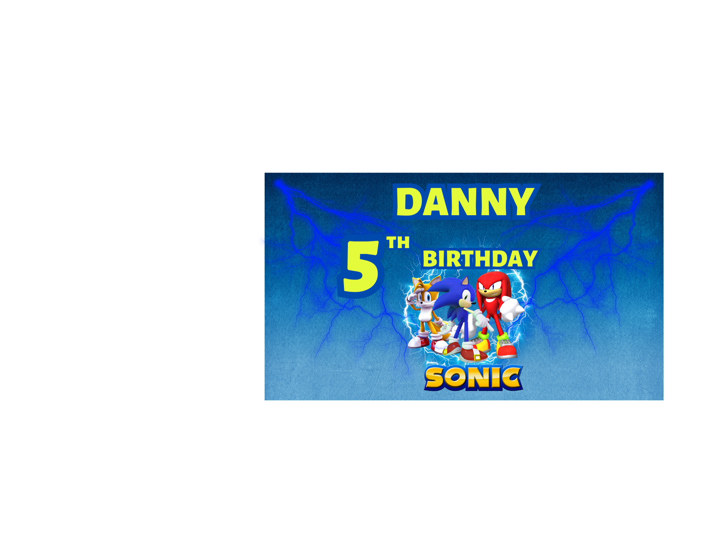 Sonic the Hedgehog Party Favor Templates