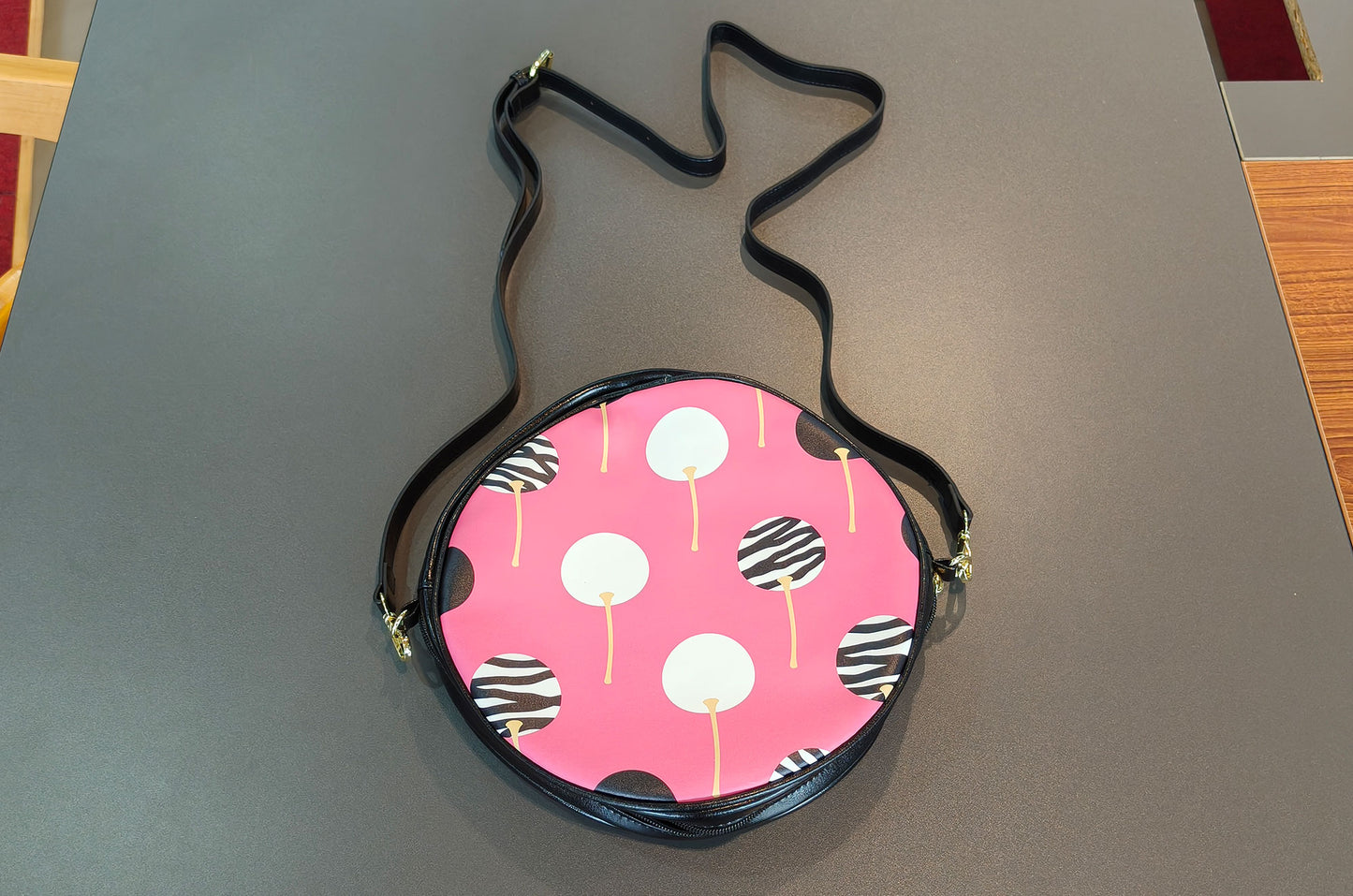 Divine Presence Round Sling Bag – Large 10x10 | Afro Elegance Edition