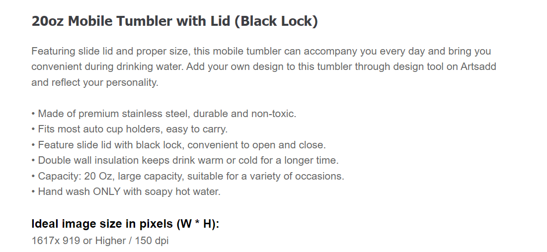 Stitch 20 oz Insulated Tumbler