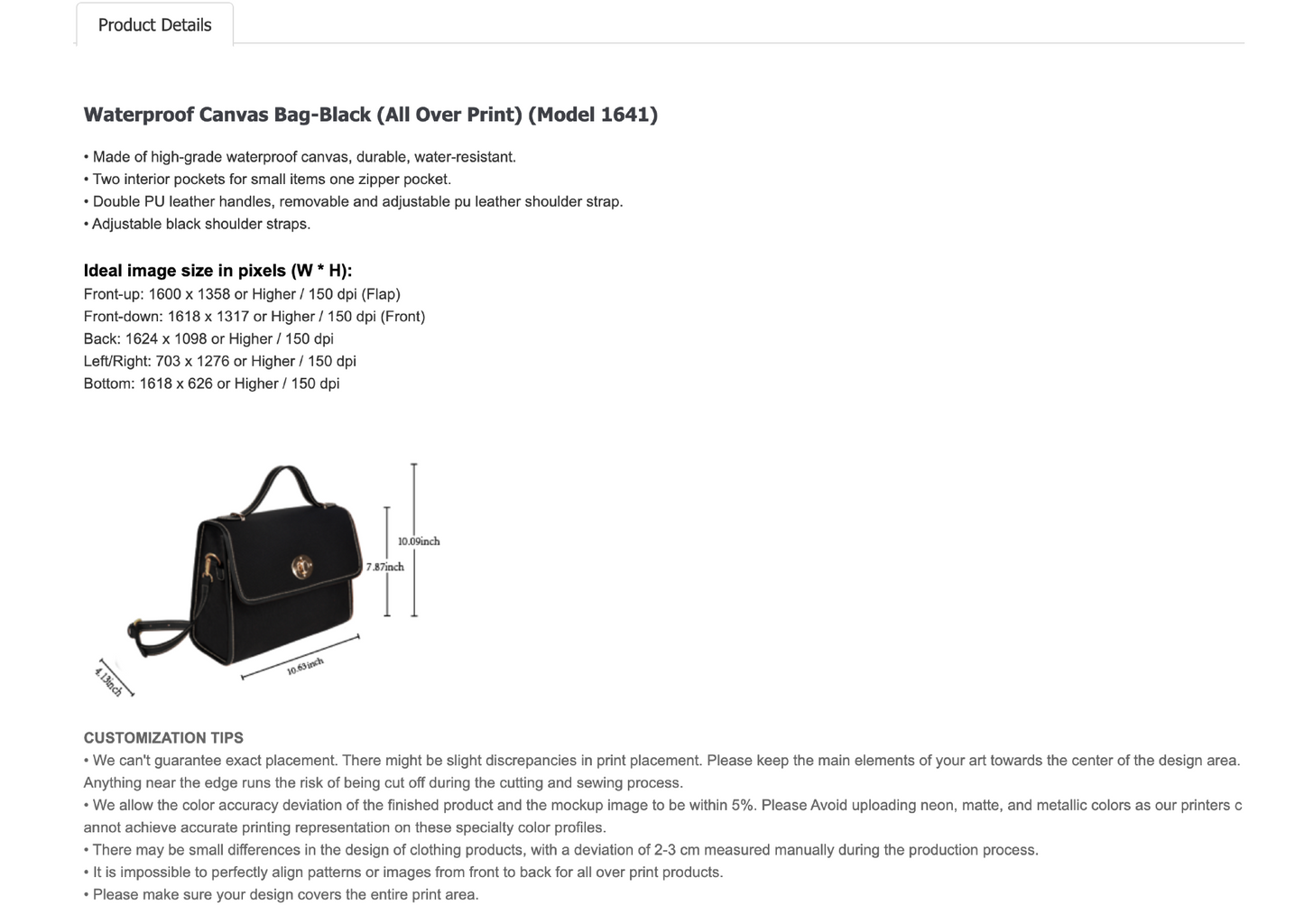 Memorial Canvas Bag -Customized