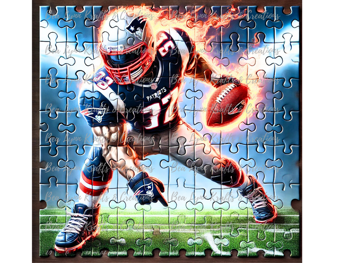 New England Patriots 20 oz Puzzle Design Tumbler