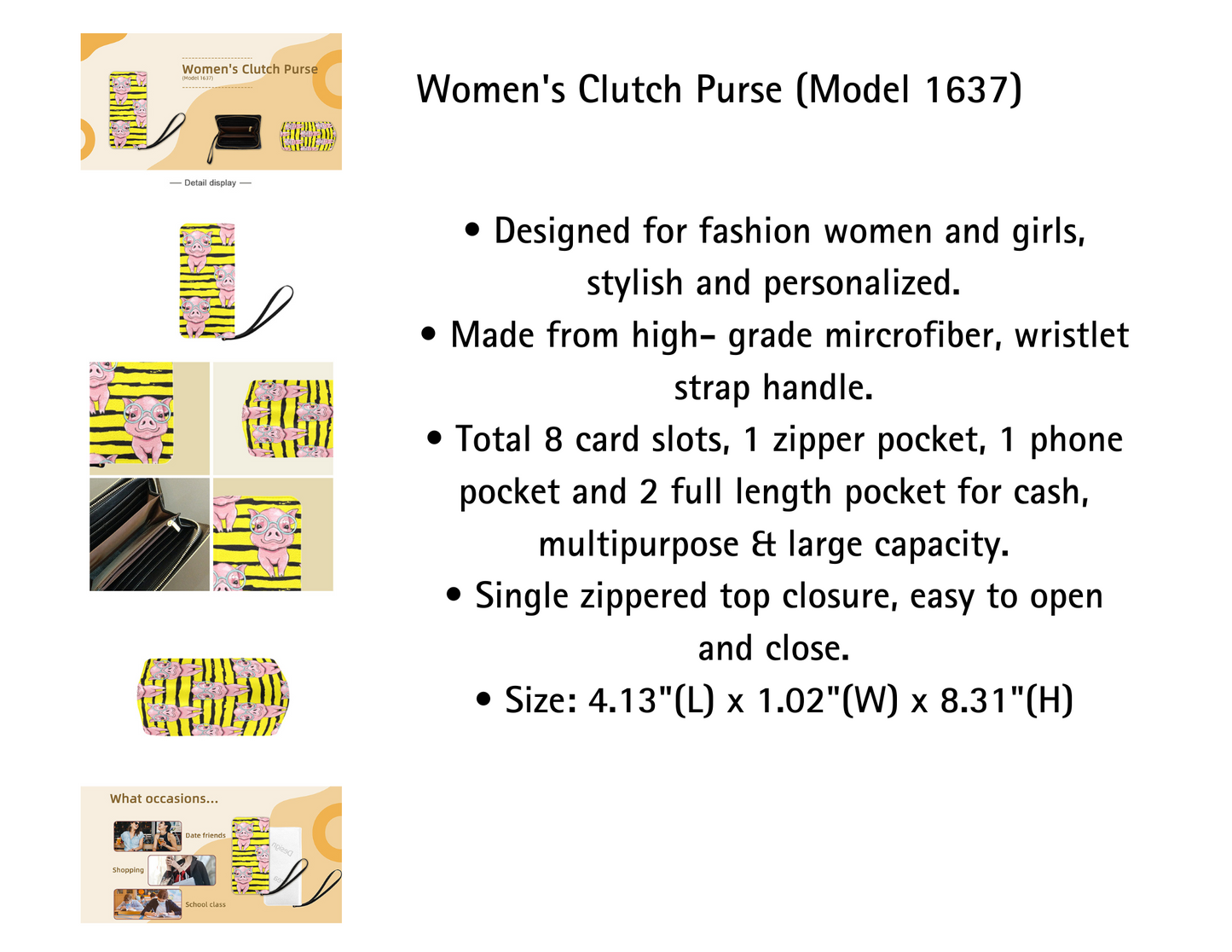 African American CEO Boston Handbag & Matching Wallet