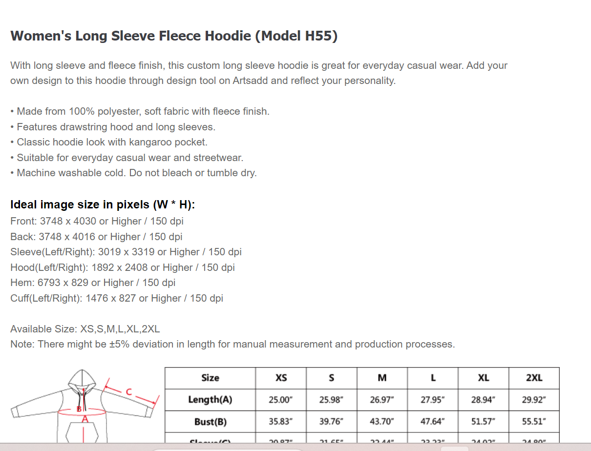 Women's Homicide Awareness Fleece Hoodie