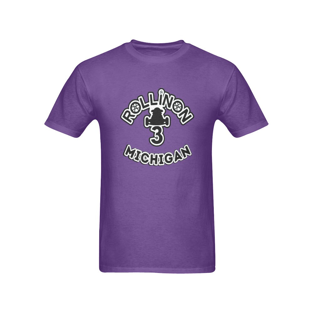 Rollin On 3 - Michigan Chapter Men’s Exclusive T-Shirt Collection 10 Bold Colors. One Loud Message
