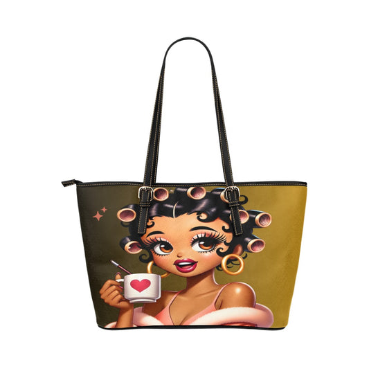 Betty Boop Golden Two-Tone Canvas Tote Bag
