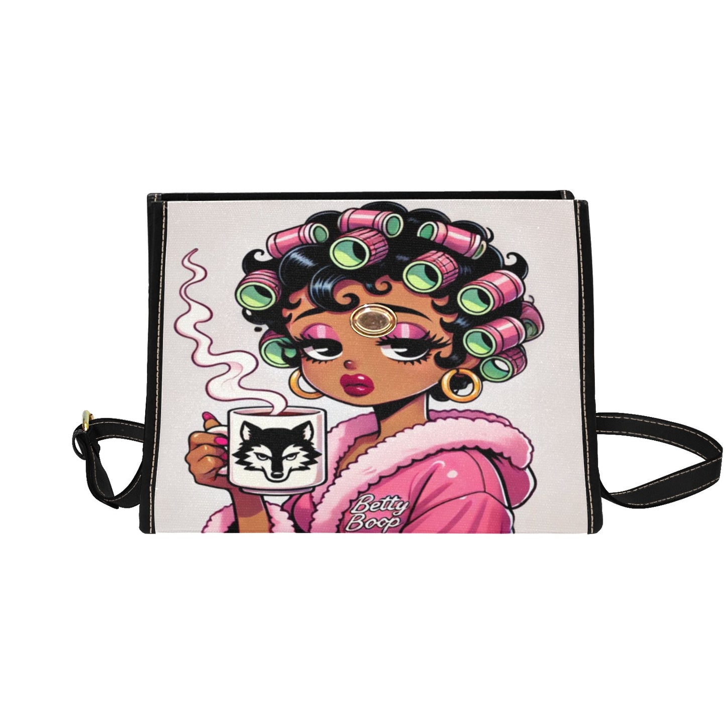 Betty Boop Coffee Time Canvas Handbag