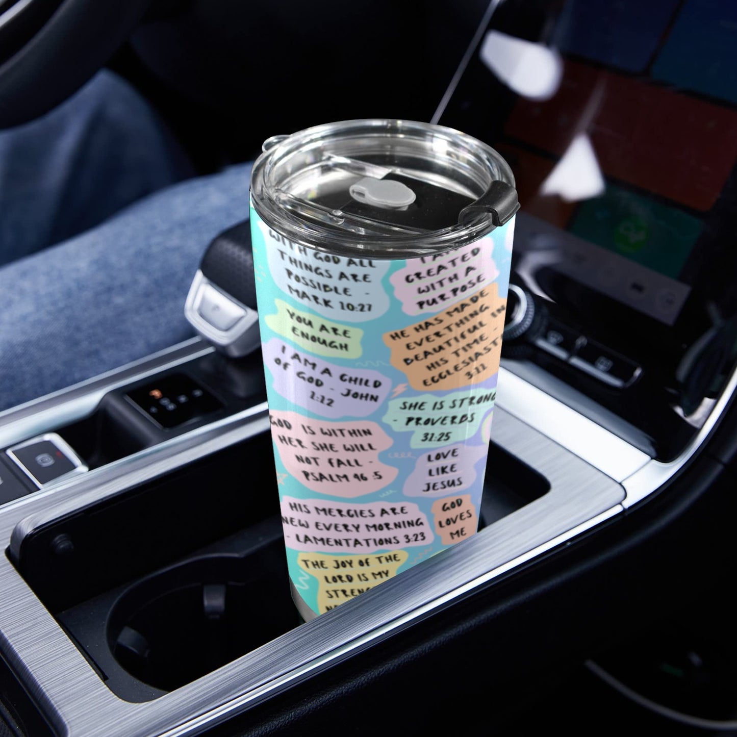 Bible Affirmation Stainless Steel Tumbler