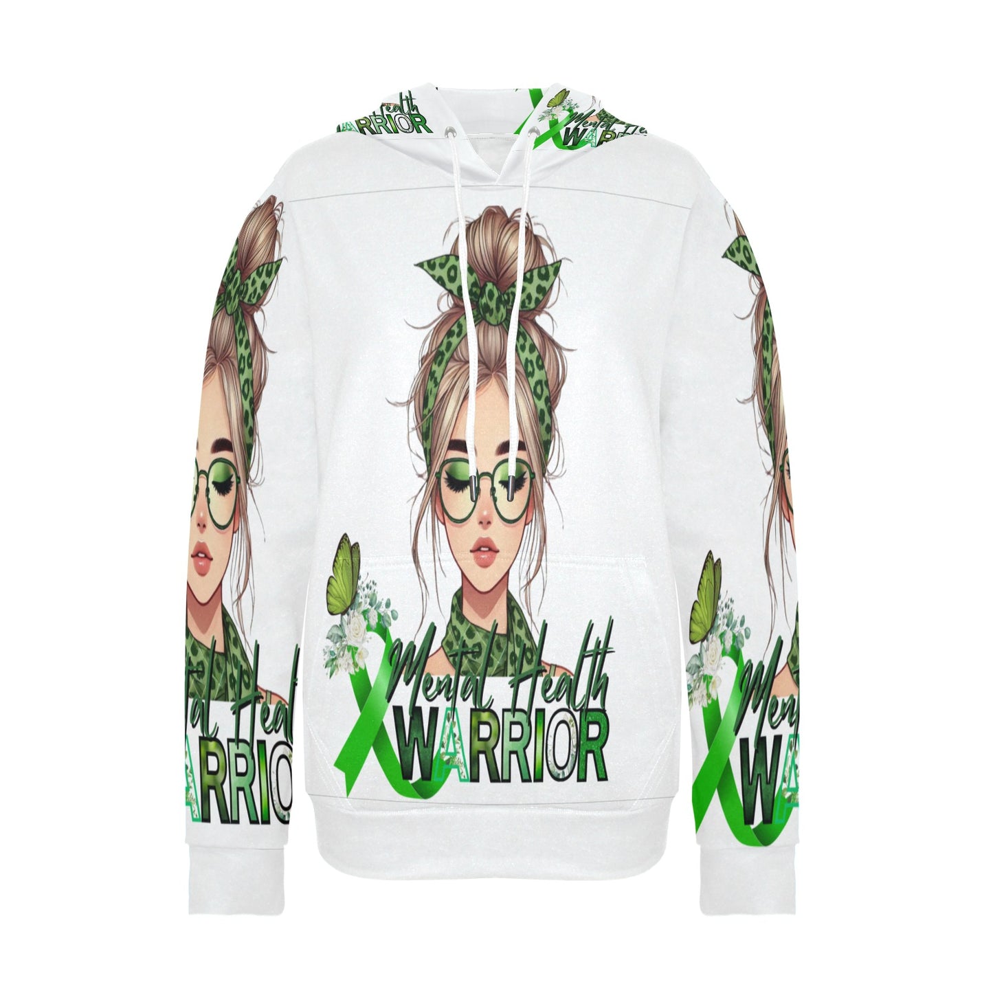 Women's Mental Health Warrior Fleece Hoodie