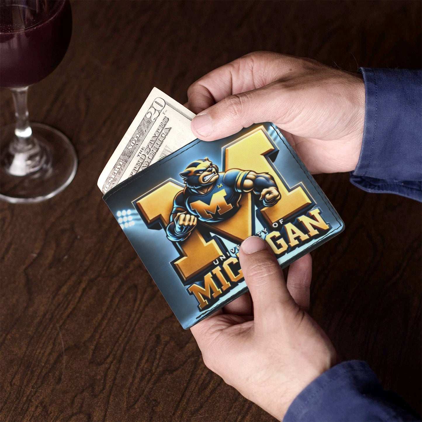University of Michigan Wolverines Men’s Wallet – Dominate in Style!