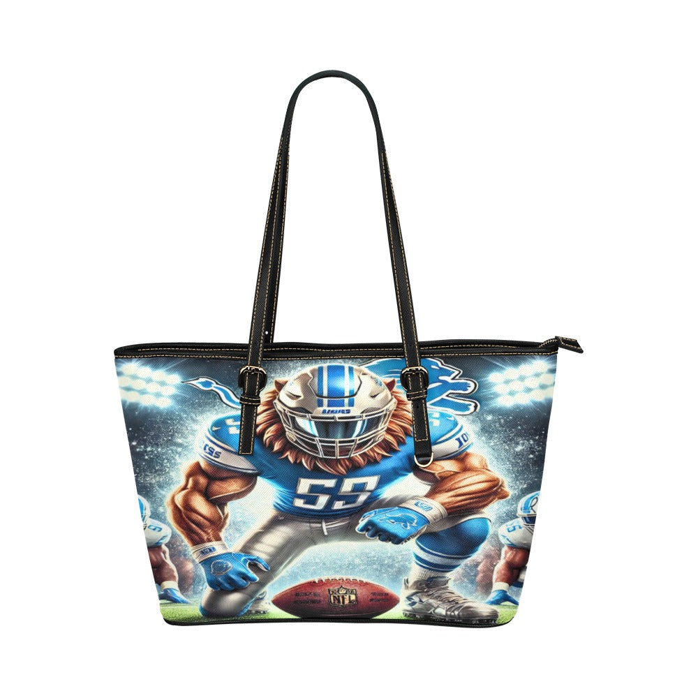 Detroit Lions Leather Tote Bag