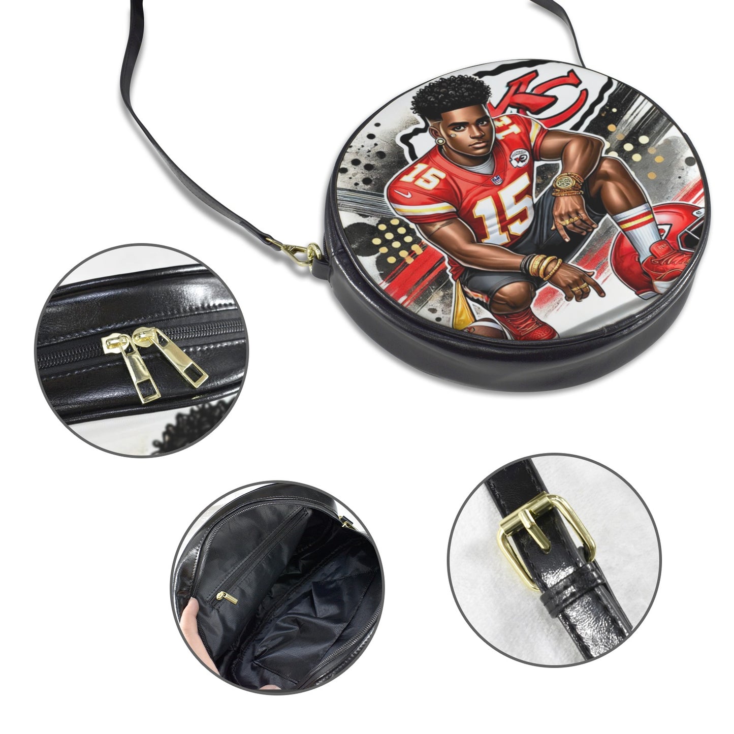Kansas City Chiefs #15 Round Sling Bag – Large 10x10 | MVP Energy
