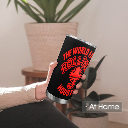 Rollin’ on 3 Houston Tumbler – Sip Loud, Rep Proud!