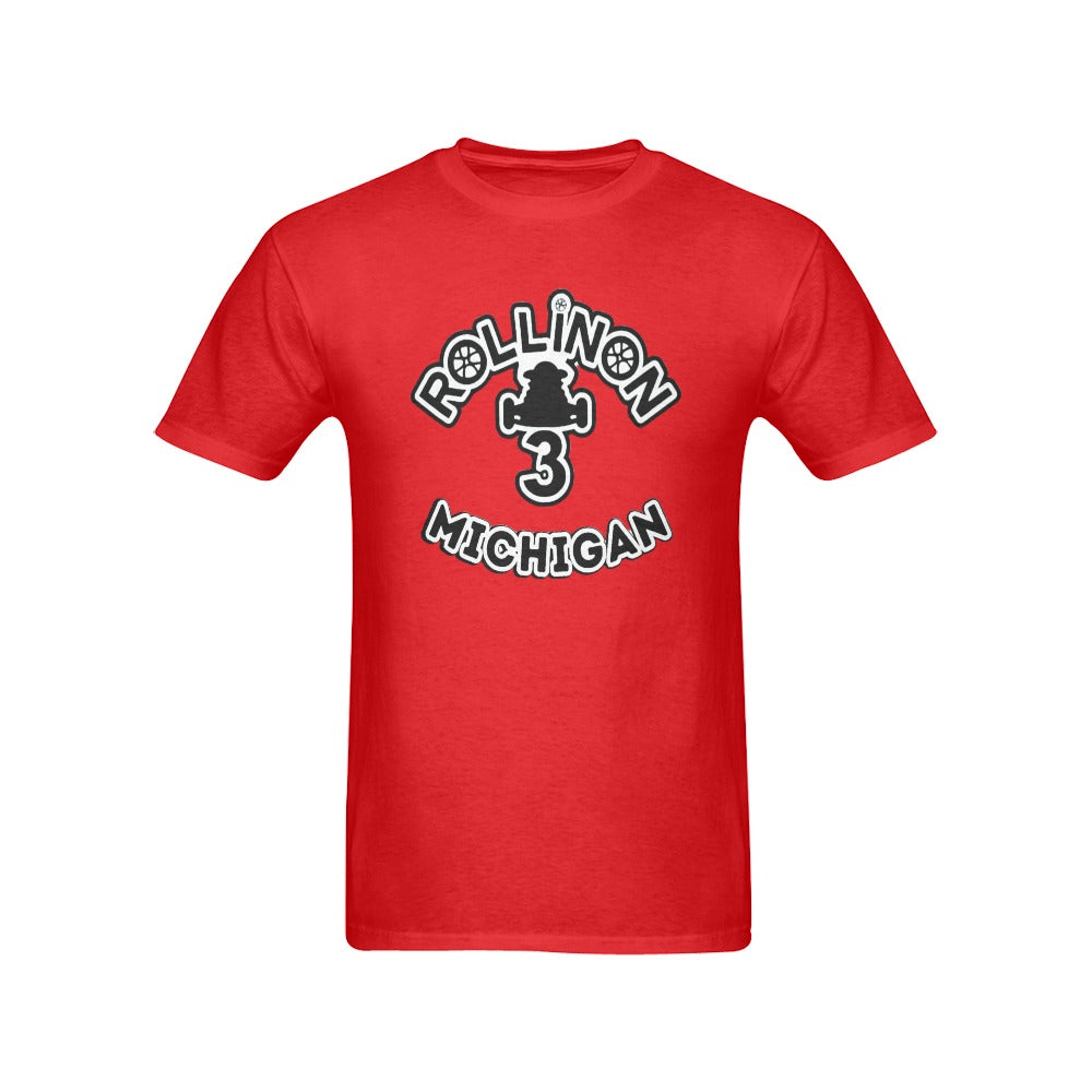 Rollin On 3 - Michigan Chapter Men’s Exclusive T-Shirt Collection 10 Bold Colors. One Loud Message