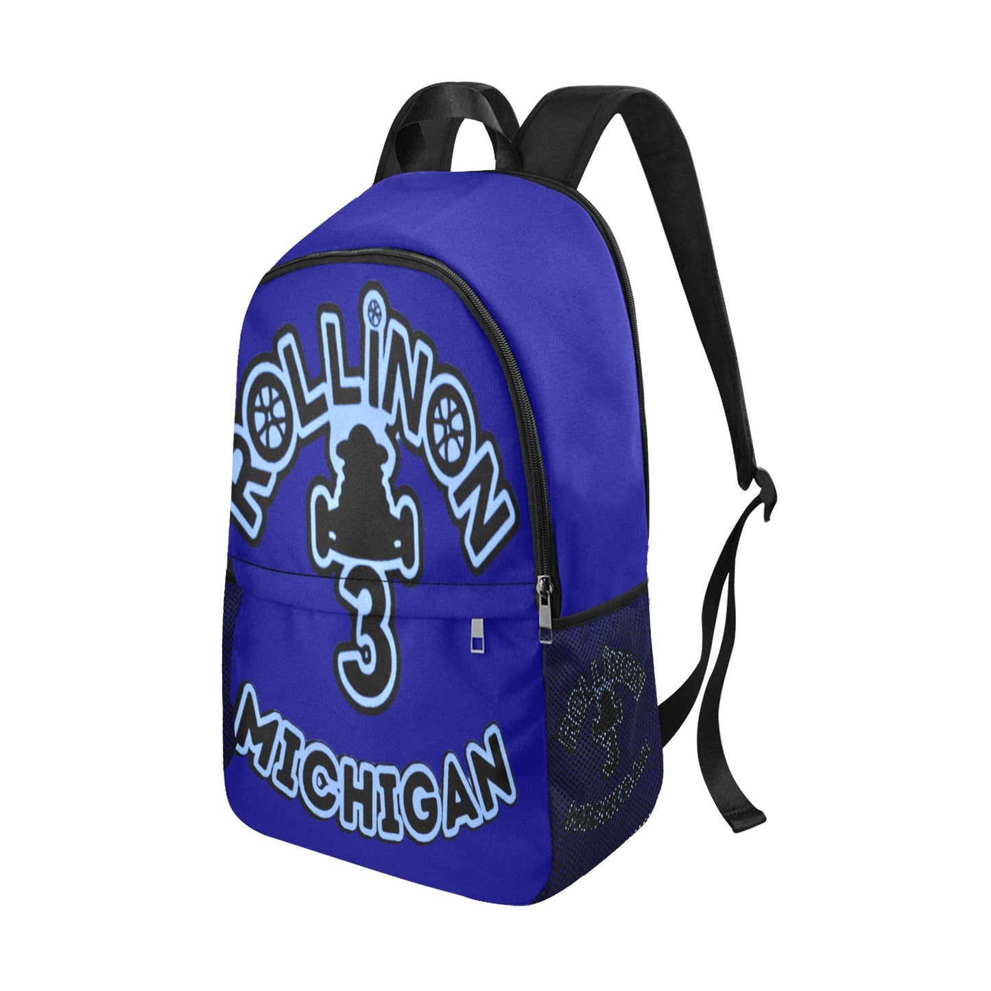Rollin On 3 Michigan Backpack – Navy & Light Blue Rider Edition
