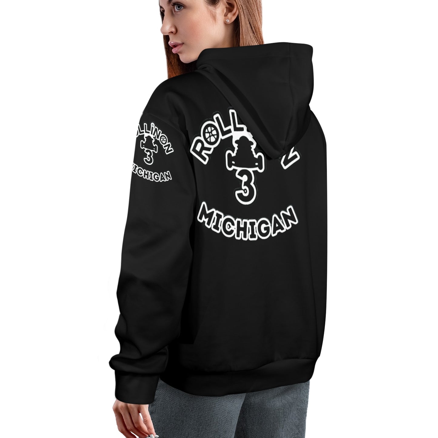 Rollin On 3 Michigan Women’s Hoodie
