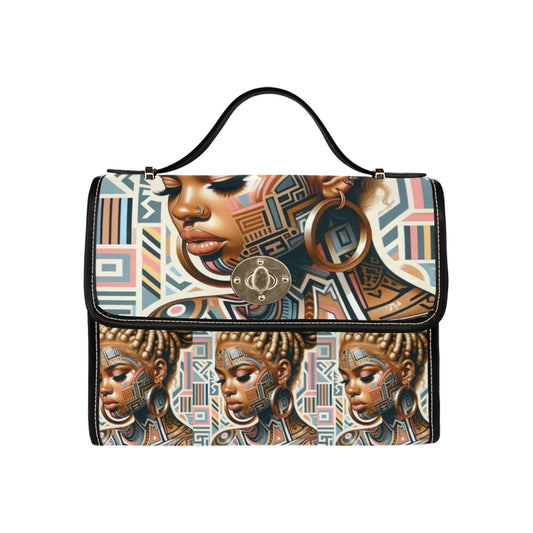 Afrocentric Pattern Waterproof Canvas Bag