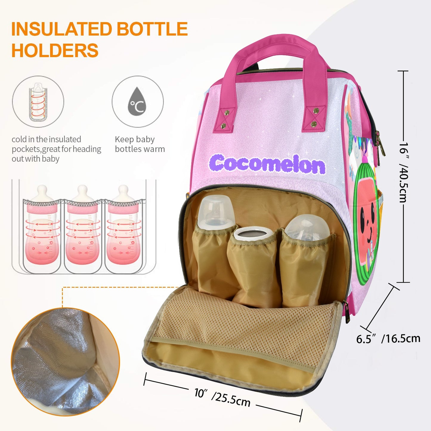 Cocomelon Multi-Function Diaper Backpack