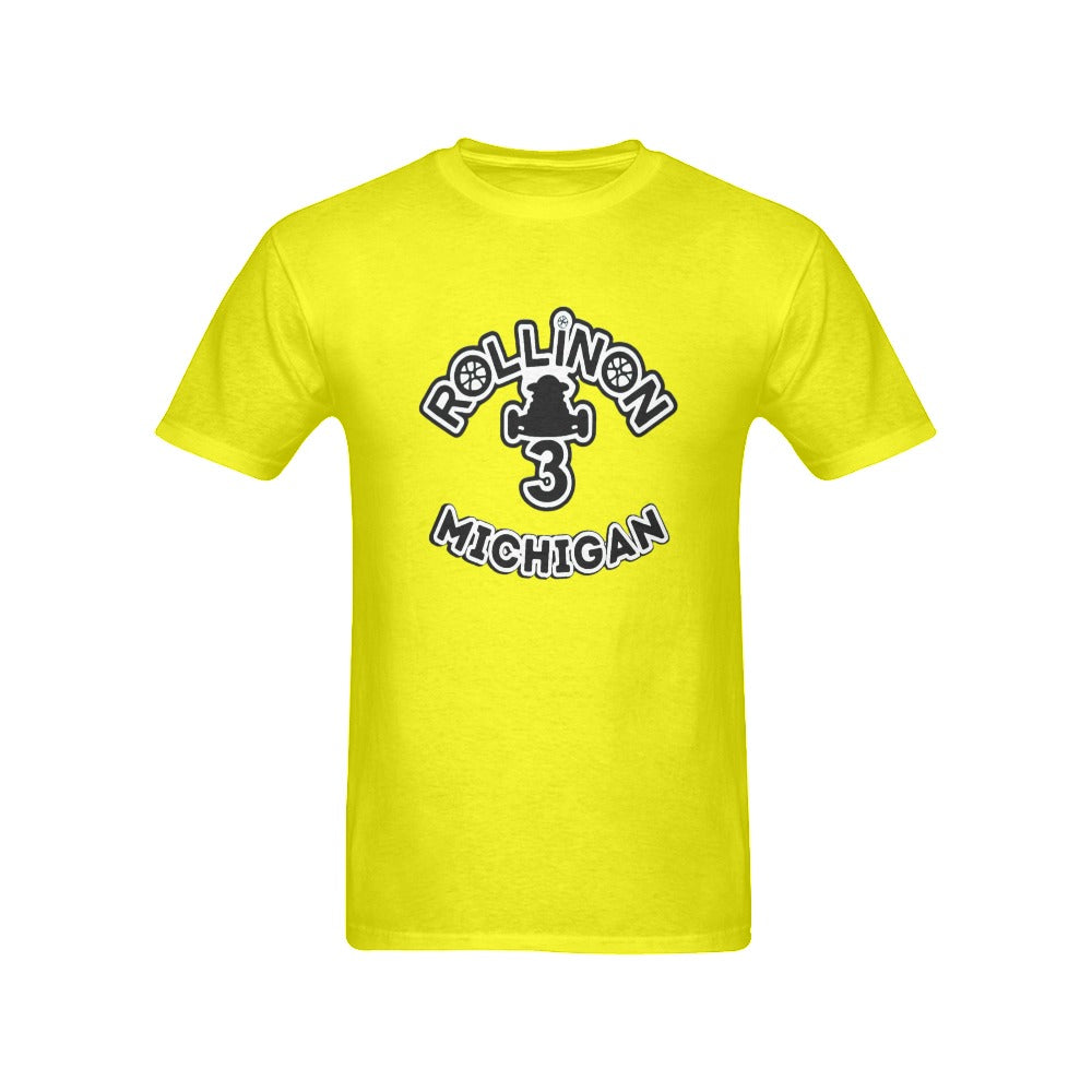 Rollin On 3 - Michigan Chapter Men’s Exclusive T-Shirt Collection 10 Bold Colors. One Loud Message