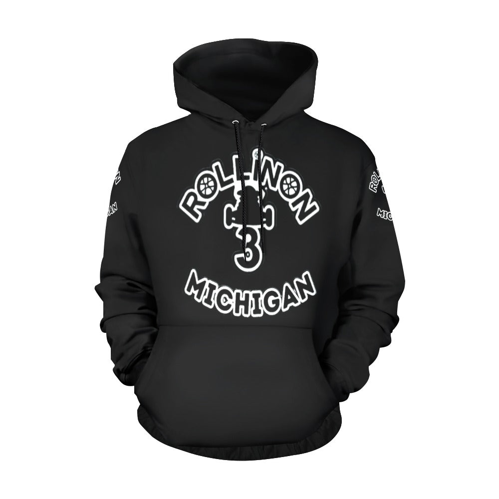 Rollin On 3 Michigan Men’s Hoodie – Represent With Pride!