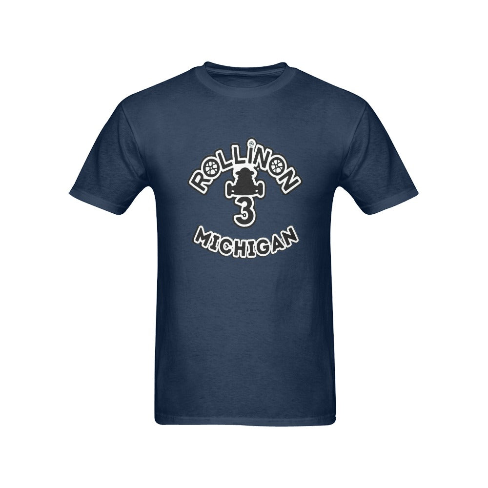 Rollin On 3 - Michigan Chapter Men’s Exclusive T-Shirt Collection 10 Bold Colors. One Loud Message