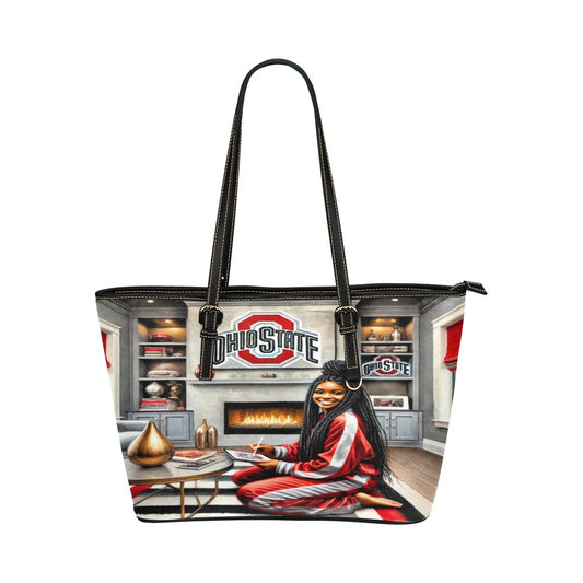 Ohio State Leather Tote Bag