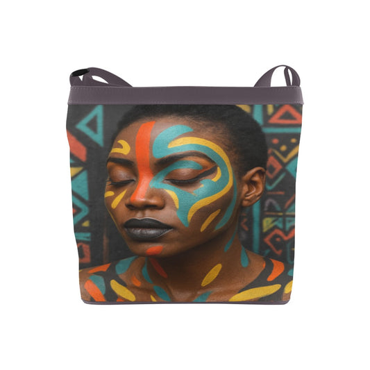 Tribal-Inspired Afrocentric Crossbody Bag