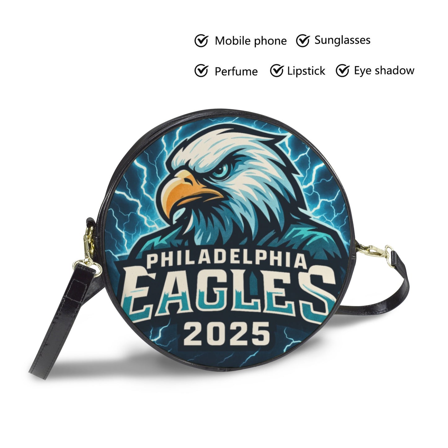 Philadelphia Eagles 2025 Round Sling Bag β Large 10x10 | Game Day Ready