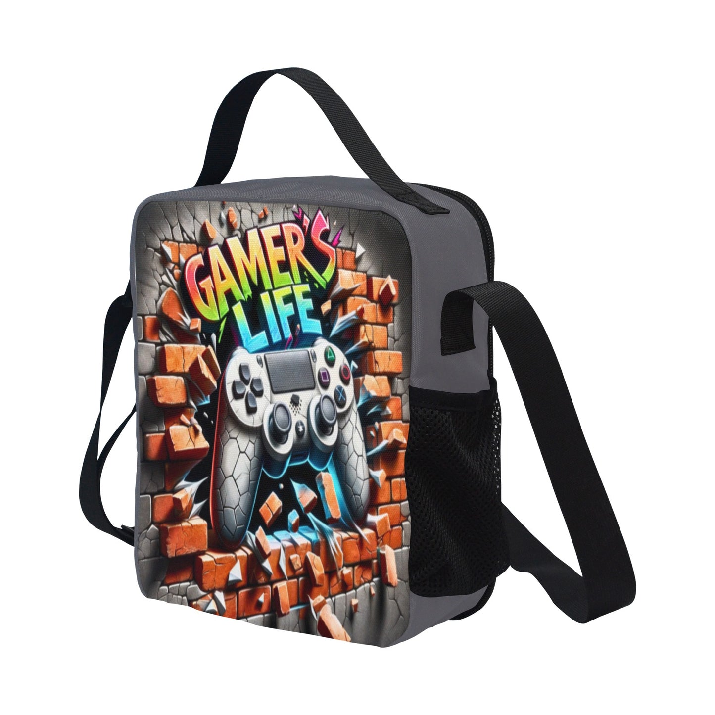 Level Up Lunchtime Gamer Cross Body Lunch Bag