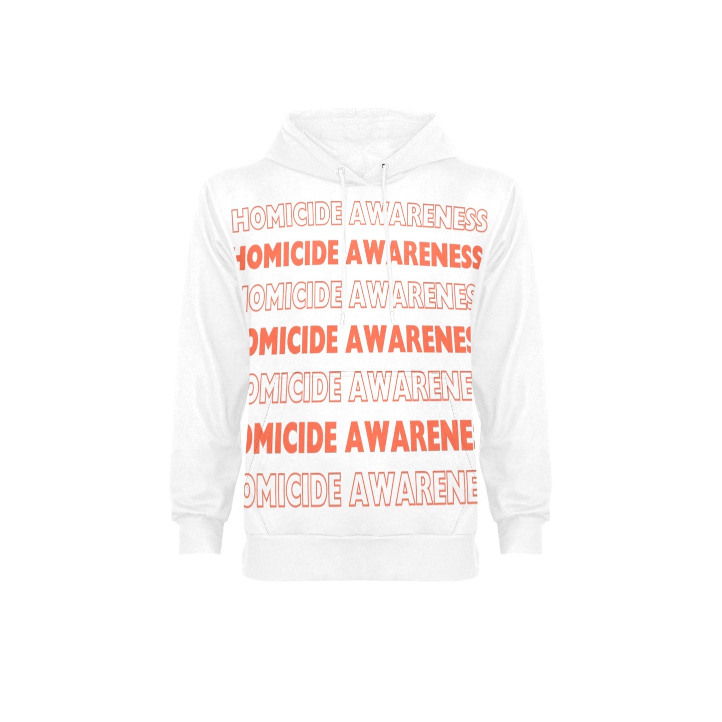 Men's Homicide Awareness Fleece Hoodie- Front & Back