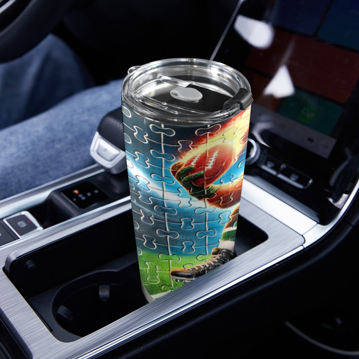 Hyped Philadelphia Eagles 20 oz Interlocking Puzzle Tumbler