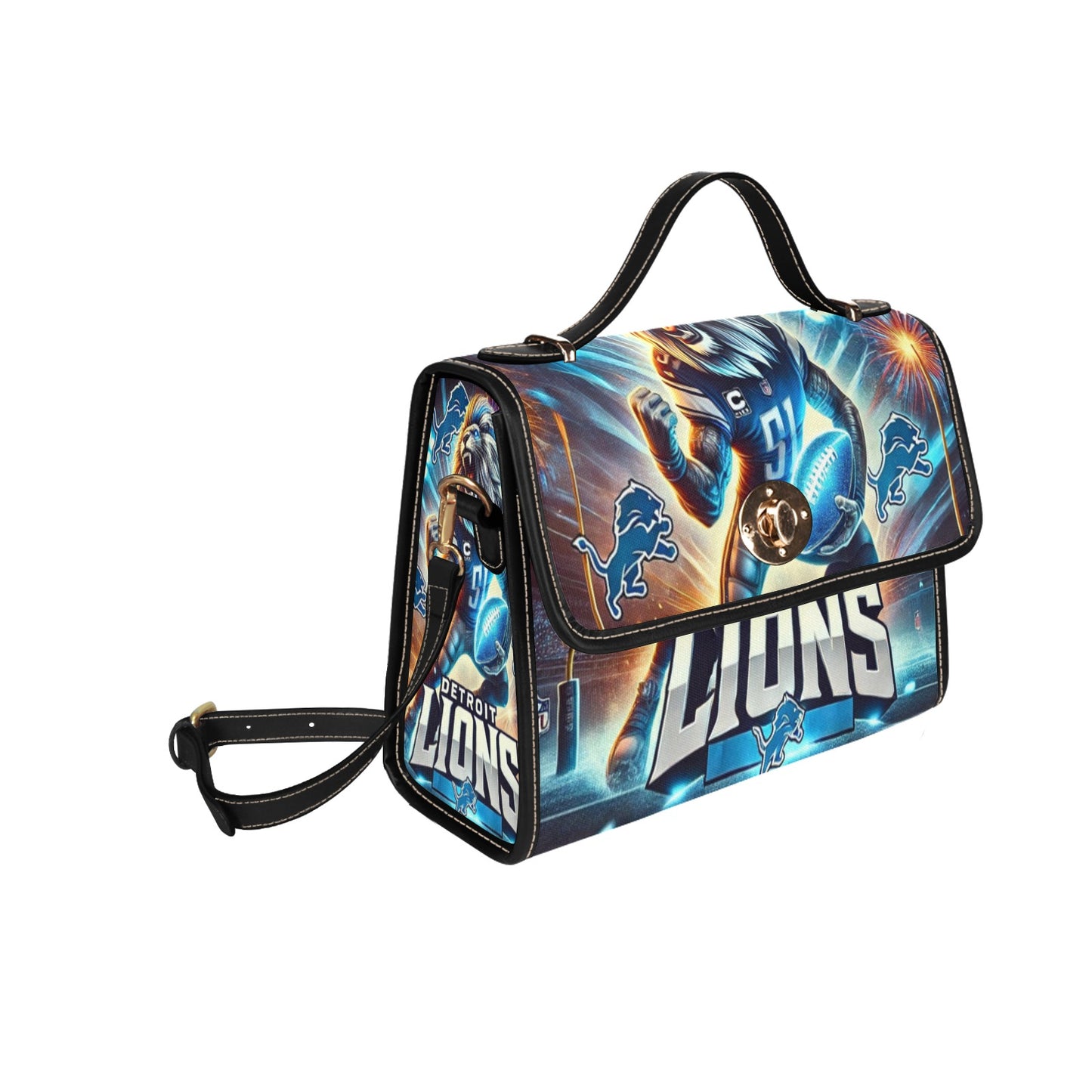 Bold Detroit Lions Canvas Bag